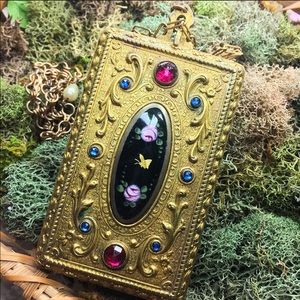 Vintage Flapper 1920's Czech Republic compact